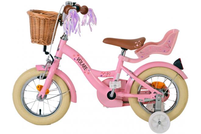 Volare Blossom Kinderfahrrad - Mädchen - 12 Zoll - Rosa