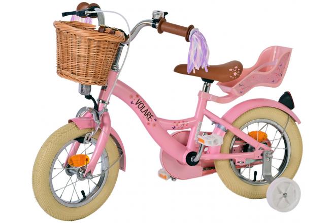 Volare Blossom Kinderfahrrad - Mädchen - 12 Zoll - Rosa