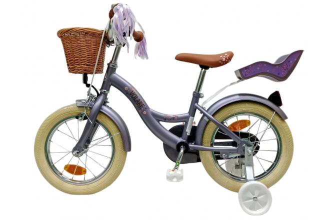 Volare Blossom Kinderfiets - Meisjes - 14 inch - Paars