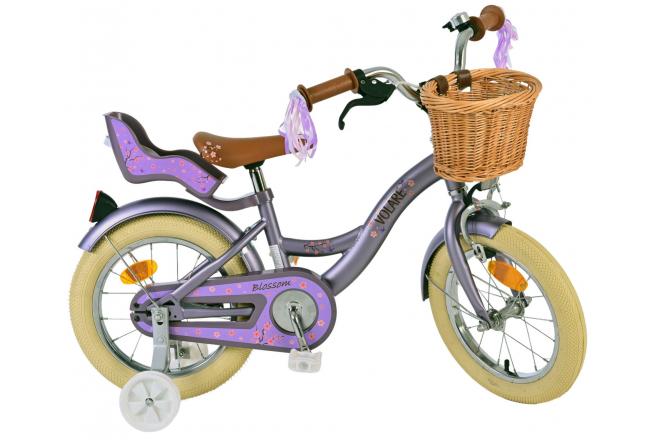 Volare Blossom Kinderfahrrad - Mädchen - 14 Zoll - Lila