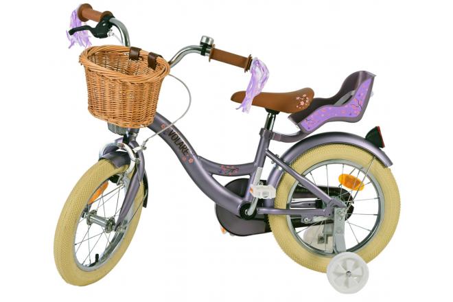 Volare Blossom Kinderfahrrad - Mädchen - 14 Zoll - Lila