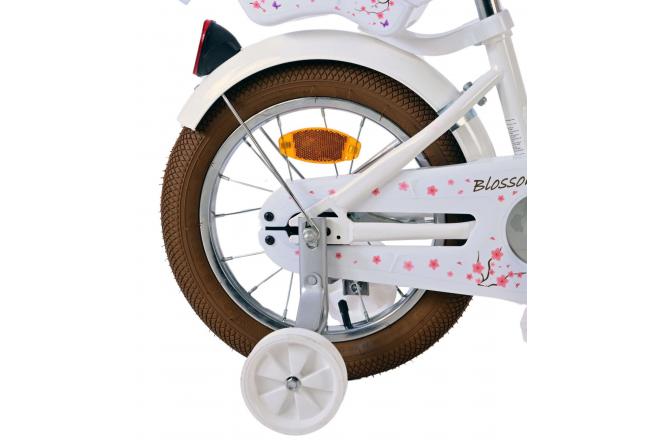 Volare Blossom Kinderfahrrad - Mädchen - 14 Zoll - Weiß