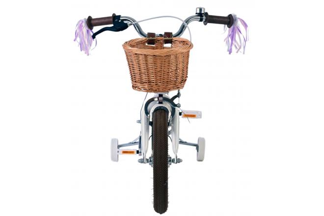 Volare Blossom Kinderfahrrad - Mädchen - 14 Zoll - Weiß