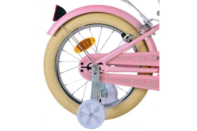 Volare Blossom Kinderfahrrad - Mädchen - 16 Zoll - Rosa - Zweihandbremsen