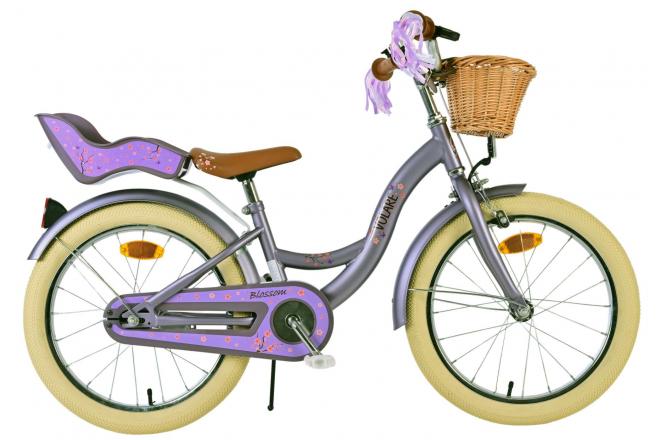 Volare Blossom Kinderfahrrad - Mädchen - 18 Zoll - Lila