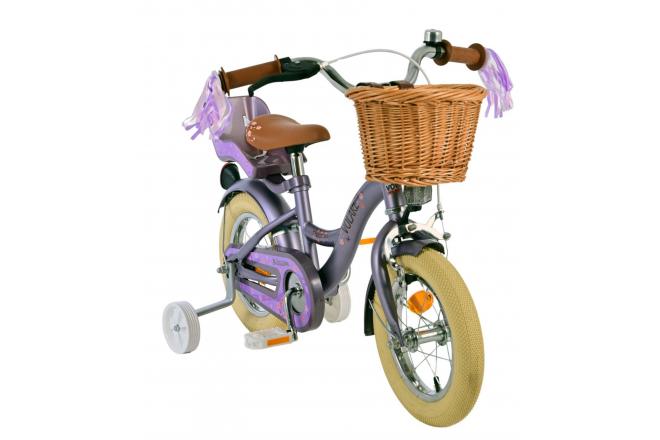 Volare Blossom Kinderfahrrad - Mädchen - 12 Zoll - Lila