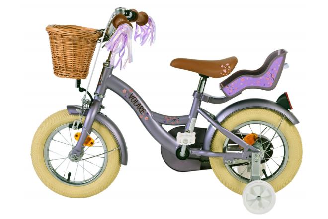 Volare Blossom Kinderfahrrad - Mädchen - 12 Zoll - Lila