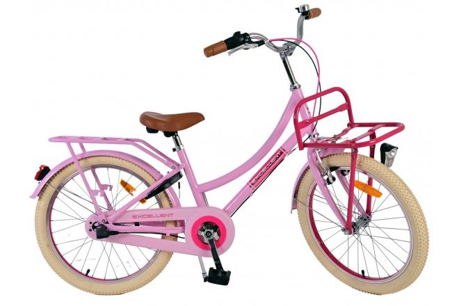 Volare Excellent Kinderfahrrad - Mädchen - 20 Zoll - Rosa - 3 Gänge