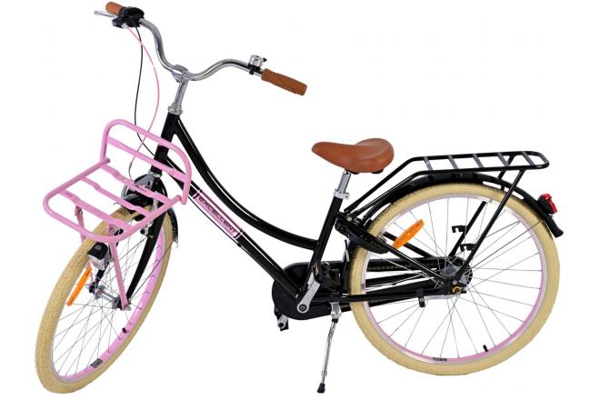 Volare Excellent Kinderfiets - Meisjes - 24 inch - Zwart - 3 Versnellingen