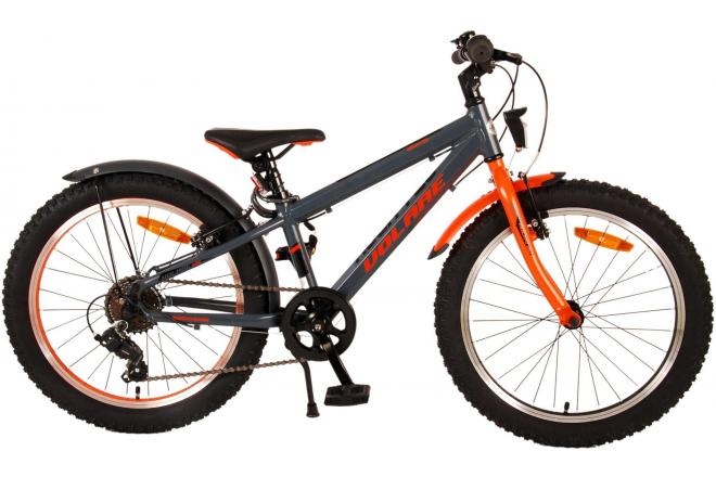 Volare Rocky Kinderfiets - 20 inch - Grijs Oranje - 95% afgemonteerd - Prime Collection