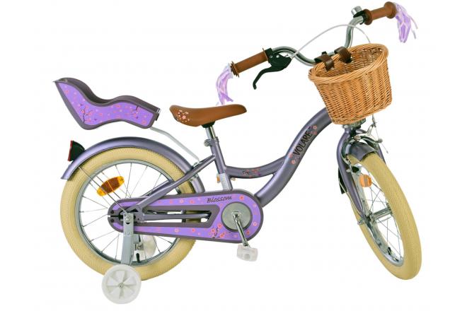 Volare Blossom Kinderfahrrad - Mädchen - 16 Zoll - Lila