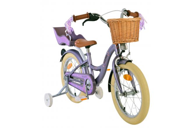 Volare Blossom Kinderfahrrad - Mädchen - 16 Zoll - Lila