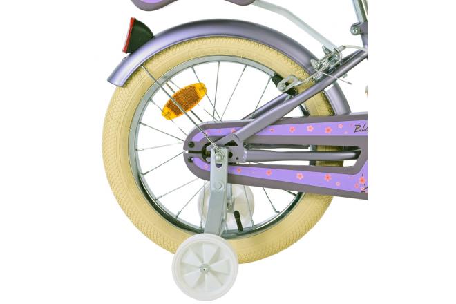 Volare Blossom Kinderfahrrad - Mädchen - 16 Zoll - Lila - Zweihandbremsen