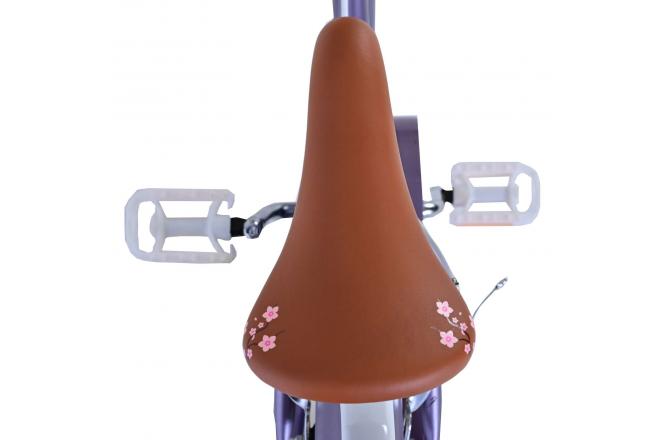 Volare Blossom Kinderfahrrad - Mädchen - 16 Zoll - Lila - Zweihandbremsen