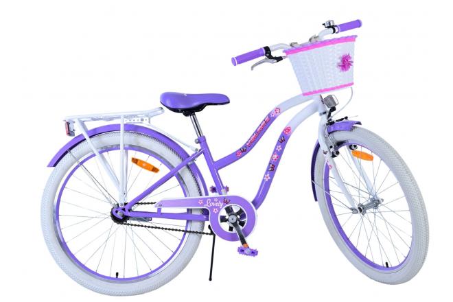 Volare Lovely Kinderfahrrad - Mädchen - 24 Zoll - Lila