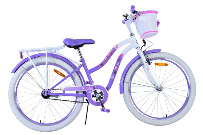 Volare Lovely Kinderfahrrad - Mädchen - 24 Zoll - Lila