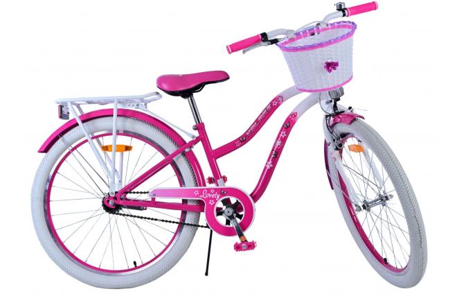 Volare Lovely Kinderfahrrad - Mädchen - 24 Zoll - Rosa