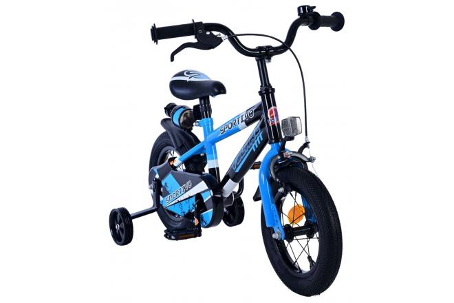 Volare Sportivo Kinderfahrrad - Jungen - 12 Zoll - Blau Schwarz