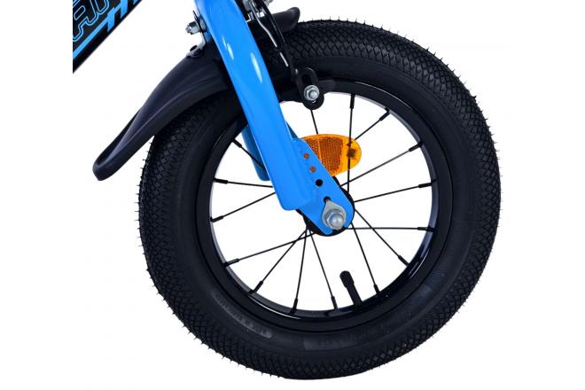 Volare Sportivo Kinderfahrrad - Jungen - 12 Zoll - Blau Schwarz - Zweihandbremsen