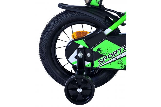 Volare Sportivo Kinderfahrrad - Jungen - 12 Zoll - Grün Schwarz