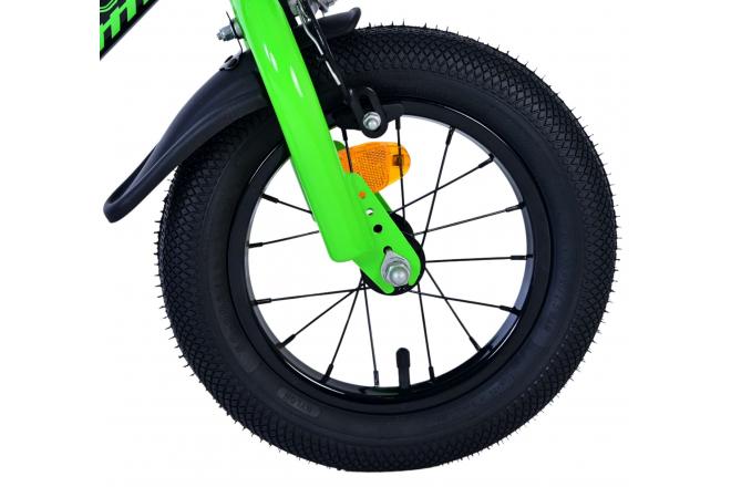 Volare Sportivo Kinderfahrrad - Jungen - 12 Zoll - Grün Schwarz - Zweihandbremsen