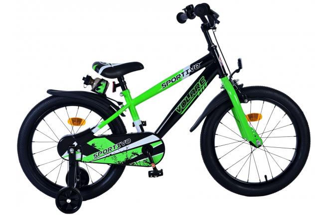 Volare Sportivo Kinderfiets - Jongens - 18 inch - Groen Zwart