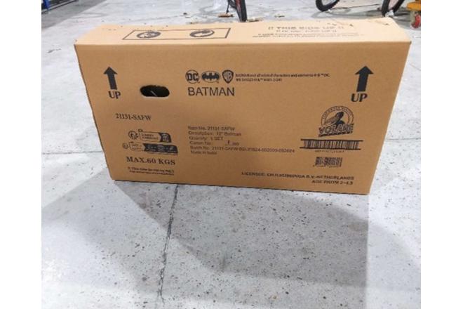 Batman Kinderfahrrad - Jungen - 12 Zoll - Schwarz - Zweihandbremsen