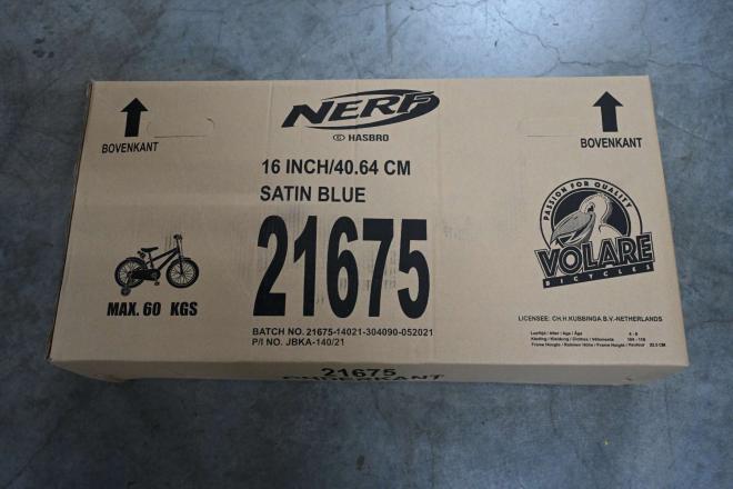 NERF Kinderfahrrad - Jungen - 16 Zoll - Satinblau