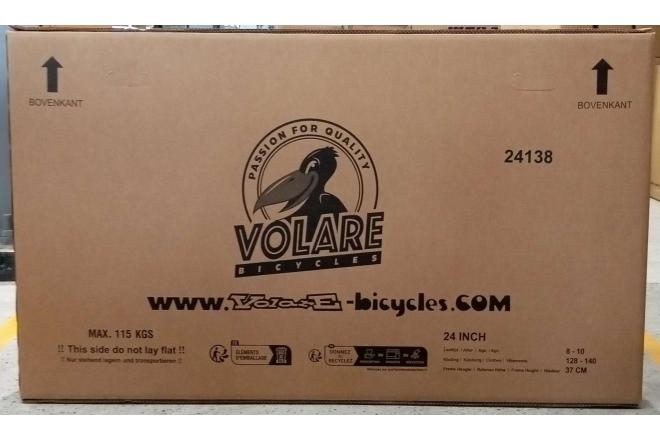 Volare Excellent Kinderfahrrad - Mädchen - 24 Zoll - Schwarz - 3 Gänge