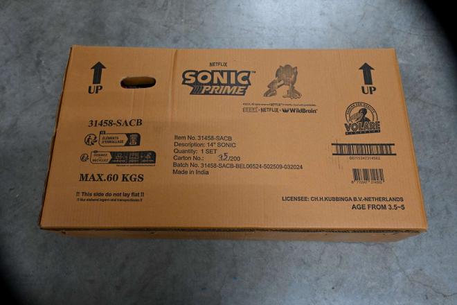 Sonic Prime Kinderfahrrad - Jungen - 14 Zoll - Blau Rot