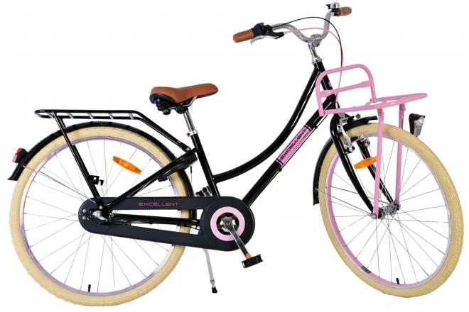 Volare Excellent Kinderfiets - Meisjes - 26 inch - Zwart - Shimano Nexus 3 versnellingen