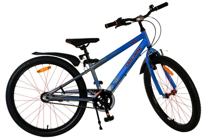 Volare Rocky Kinderfahrrad - 24 Zoll - Blau - Shimano Nexus 3 Gänge