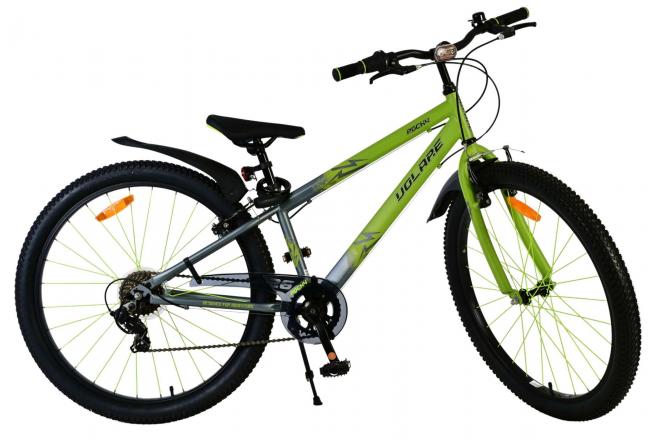 Volare Rocky Kinderfahrrad - 26 Zoll - Grün - 7-Gang - Zweihandbremsen